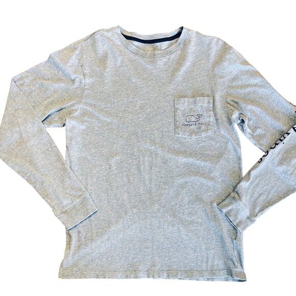 Vineyard Vines Other - Vineyard Vines Mens T-shirt S Long Sleeve Light Blue Pocket Tee
